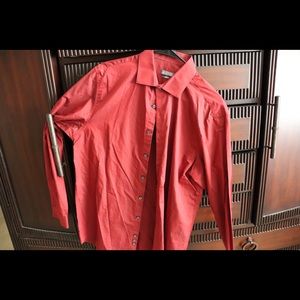 Burgundy dress shirt